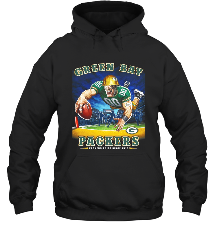 Green Bay Packers End Zone Hoodie - KnowlegdeTee
