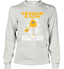 Green Bay Packers Best Dad ever Father And Son Best Friends For Life Long Sleeve T-Shirt - KnowlegdeTee