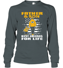 Green Bay Packers Best Dad ever Father And Son Best Friends For Life Long Sleeve T-Shirt - KnowlegdeTee