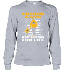 Green Bay Packers Best Dad ever Father And Son Best Friends For Life Long Sleeve T-Shirt - KnowlegdeTee