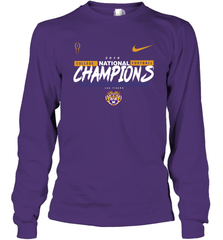 LSU Tigers College Football Playoff 2019 National Champions Script 2 Long Sleeve T-Shirt - KnowlegdeTee