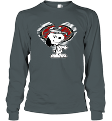I Love San Francisco 49ers Snoopy In My Heart Fan Long Sleeve T-Shirt - KnowlegdeTee