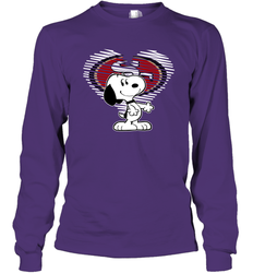 I Love San Francisco 49ers Snoopy In My Heart Fan Long Sleeve T-Shirt - KnowlegdeTee
