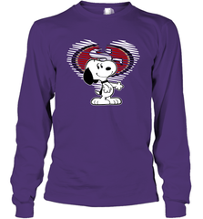 I Love San Francisco 49ers Snoopy In My Heart Fan Long Sleeve T-Shirt - KnowlegdeTee