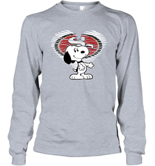 I Love San Francisco 49ers Snoopy In My Heart Fan Long Sleeve T-Shirt - KnowlegdeTee