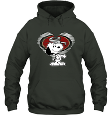 I Love San Francisco 49ers Snoopy In My Heart Fan Hoodie - KnowlegdeTee