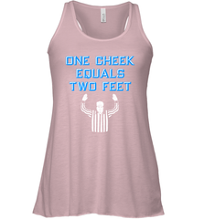 One Cheek Equals Two Feet Shirt Racerback Tank - KnowlegdeTee