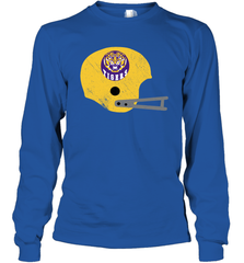 LSU TIGERS Helmet Vintage Scrub Long Sleeve T-Shirt - KnowlegdeTee