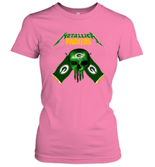 Metallica Green Bay Packers Skull Flag Women's T-Shirt - KnowlegdeTee