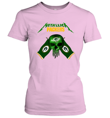 Metallica Green Bay Packers Skull Flag Women's T-Shirt - KnowlegdeTee