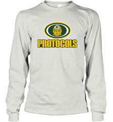 GREEN BAY Packers PROTOCOLS Star Wars Battle Mashup Logo Long Sleeve T-Shirt - KnowlegdeTee