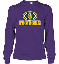 GREEN BAY Packers PROTOCOLS Star Wars Battle Mashup Logo Long Sleeve T-Shirt - KnowlegdeTee