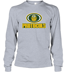 GREEN BAY Packers PROTOCOLS Star Wars Battle Mashup Logo Long Sleeve T-Shirt - KnowlegdeTee