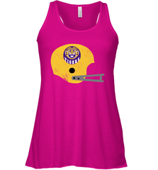 LSU TIGERS Helmet Vintage Scrub Racerback Tank - KnowlegdeTee