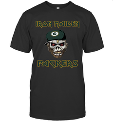 Green Bay Packers Iron Maiden Heavy Metal Football T-Shirt - KnowlegdeTee