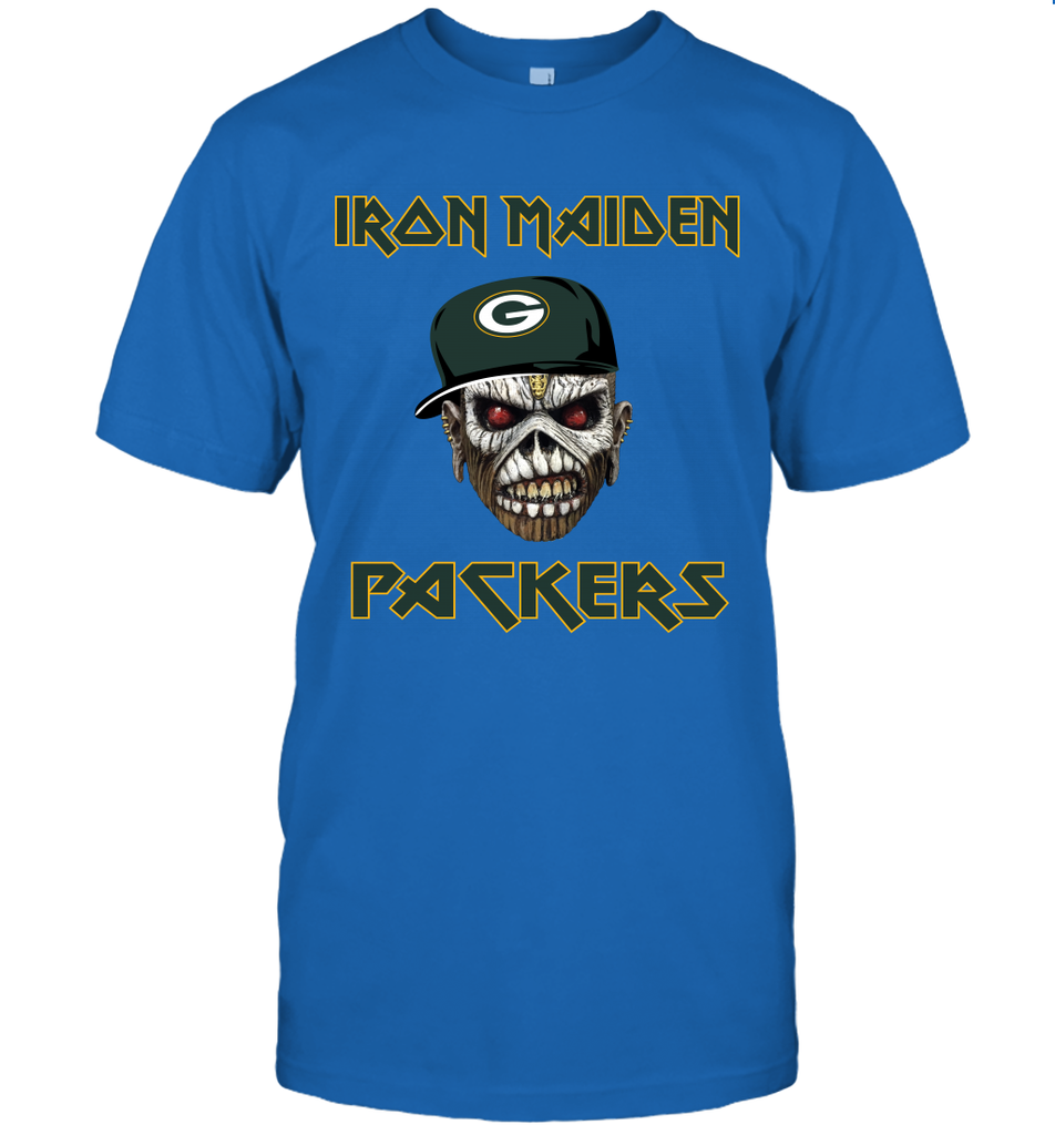 Green Bay Packers Iron Maiden Heavy Metal Football Long Sleeve T