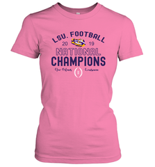 LSU Tigers Blue 84 College Football Playoff 2019 National Champions French Terry Women's T-Shirt - KnowlegdeTee