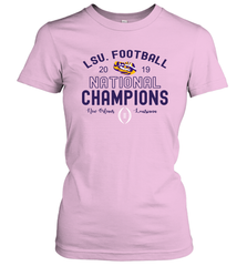 LSU Tigers Blue 84 College Football Playoff 2019 National Champions French Terry Women's T-Shirt - KnowlegdeTee