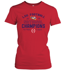 LSU Tigers Blue 84 College Football Playoff 2019 National Champions French Terry Women's T-Shirt - KnowlegdeTee