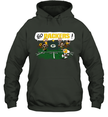 The Peanuts Cheering Go Snoopy Green Bay Packers Hoodie - KnowlegdeTee