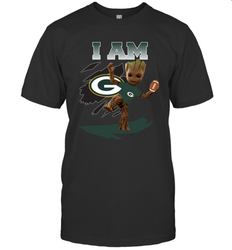 I am Green Bay Packers Groot Shirt For Fans T-Shirt - KnowlegdeTee