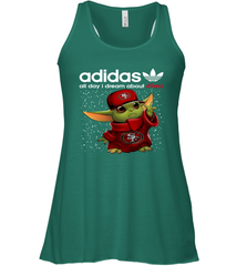 Baby Yoda Adidas All Day I Dream About San Francisco 49ers Shirts Racerback Tank - KnowlegdeTee