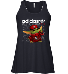 Baby Yoda Adidas All Day I Dream About San Francisco 49ers Shirts Racerback Tank - KnowlegdeTee