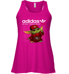 Baby Yoda Adidas All Day I Dream About San Francisco 49ers Shirts Racerback Tank - KnowlegdeTee