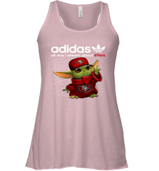 Baby Yoda Adidas All Day I Dream About San Francisco 49ers Shirts Racerback Tank - KnowlegdeTee