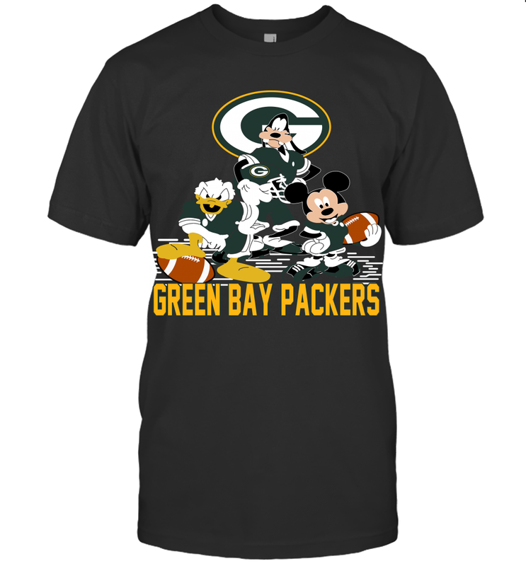 Mickey Donald Goofy Green Bay Packers Shirt T-Shirt - KnowlegdeTee