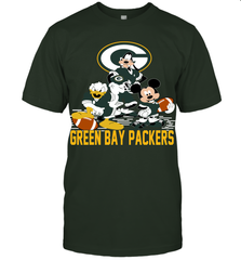 Mickey Donald Goofy Green Bay Packers Shirt T-Shirt - KnowlegdeTee