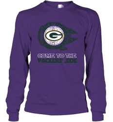 Come To The Packers Side Star Wars X Green Bay Packers Shirts Long Sleeve T-Shirt - KnowlegdeTee