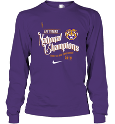 LSU Tigers College Football Playoff 2019 National Champions Celebration Long Sleeve T-Shirt - KnowlegdeTee