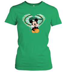 Green Bay Packers The Heart Mickey Mouse Disney Football Women's T-Shirt - KnowlegdeTee
