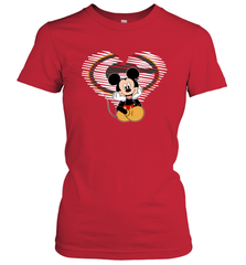 Green Bay Packers The Heart Mickey Mouse Disney Football Women's T-Shirt - KnowlegdeTee