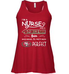 I'M A Nurse And A NFL San Francisco 49ers Fans Gift Racerback Tank - KnowlegdeTee