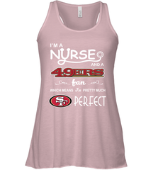 I'M A Nurse And A NFL San Francisco 49ers Fans Gift Racerback Tank - KnowlegdeTee