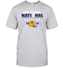 LSU Tigers Blue 84 College Football Playoff 2019 National Champions Glistening T-Shirt - KnowlegdeTee