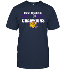 LSU Tigers Blue 84 College Football Playoff 2019 National Champions Glistening T-Shirt - KnowlegdeTee