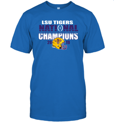 LSU Tigers Blue 84 College Football Playoff 2019 National Champions Glistening T-Shirt - KnowlegdeTee