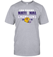 LSU Tigers Blue 84 College Football Playoff 2019 National Champions Glistening T-Shirt - KnowlegdeTee