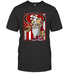 San Francisco 49ers Mascot USA Flag T-Shirt - KnowlegdeTee