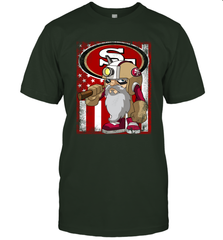 San Francisco 49ers Mascot USA Flag T-Shirt - KnowlegdeTee
