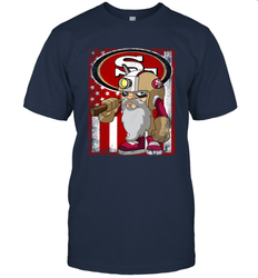 San Francisco 49ers Mascot USA Flag T-Shirt - KnowlegdeTee