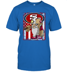 San Francisco 49ers Mascot USA Flag T-Shirt - KnowlegdeTee