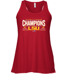 LSU Peach Bowl Champion 2019 Shirt Racerback Tank - KnowlegdeTee