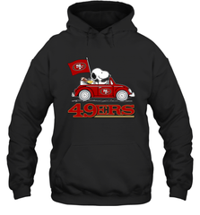 Snoopy And Woodstock Ride The San Francisco 49ers Car NFL Shirts Hoodie - KnowlegdeTee