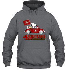 Snoopy And Woodstock Ride The San Francisco 49ers Car NFL Shirts Hoodie - KnowlegdeTee