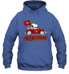 Snoopy And Woodstock Ride The San Francisco 49ers Car NFL Shirts Hoodie - KnowlegdeTee