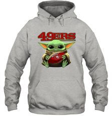 Baby Yoda Loves The San Francisco 49ers Star Wars NFL Shirts Hoodie - KnowlegdeTee
